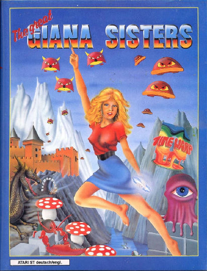 Box art for The Great Giana Sisters (Amiga - 1987)