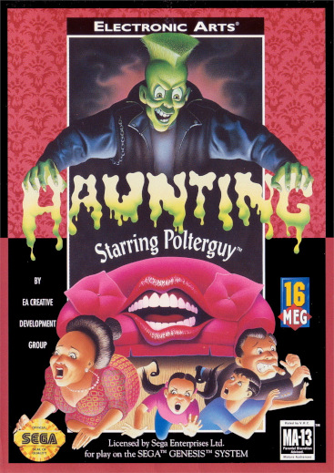 Box art for Haunting Starring Polterguy (Genesis - 1993)